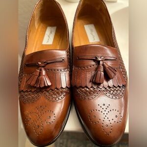 Mezlan Cozumel Rich Brown Leather Tassel Loafers